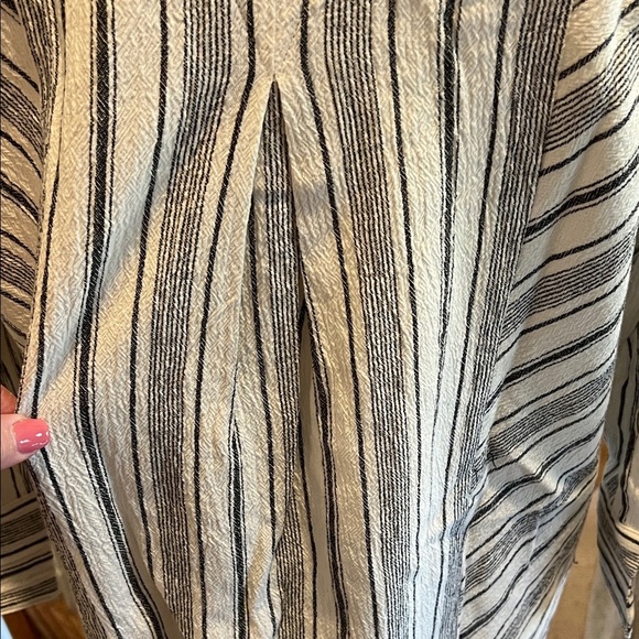 Soft Surroundings Black and White Striped Tunic, NWT, L - Picture 3 of 10